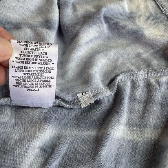 Z SUPPLY Tank Dress Cotton Jersey Medium Blue New Tie Dye Loungewear Coastal Fun - Picture 11 of 12